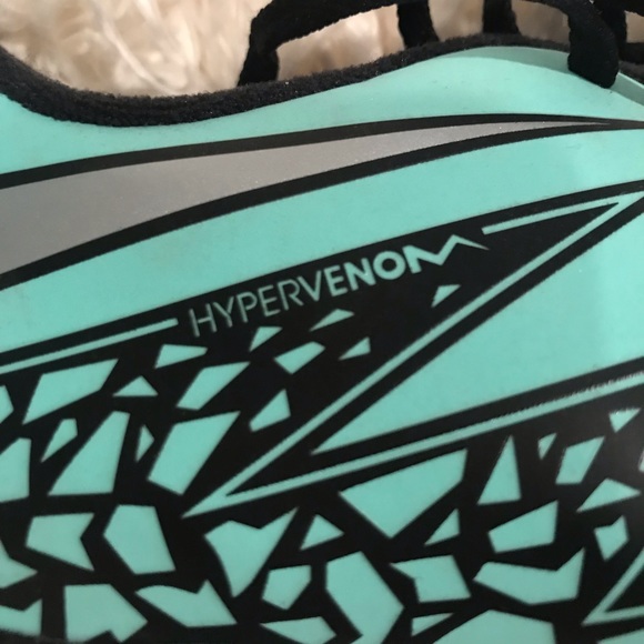 Nike Teal HyperVenom Cleats - Picture 2 of 6